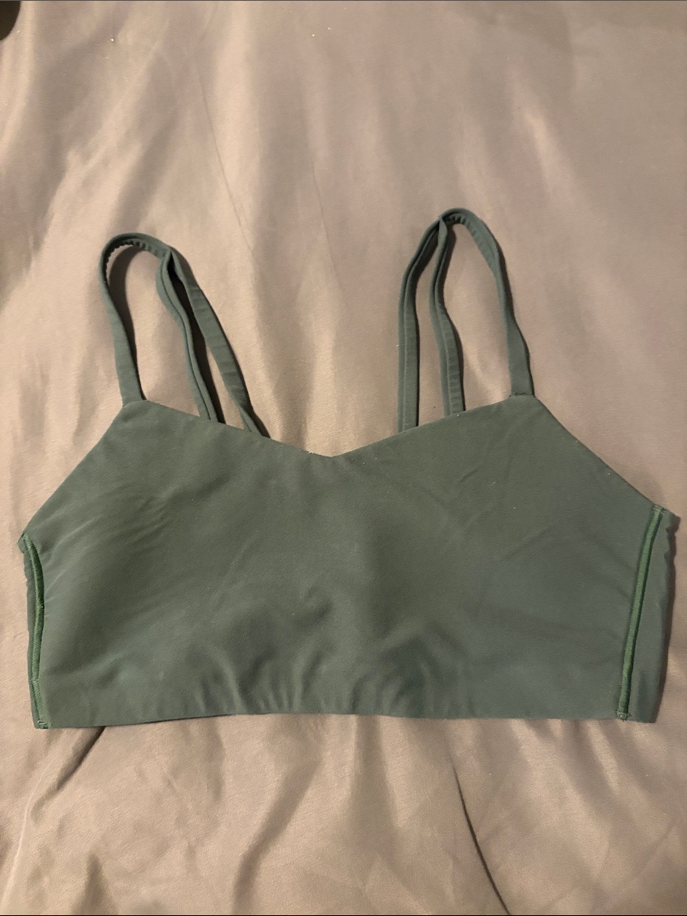 all in motion Green Double-Strap Sports Bralette